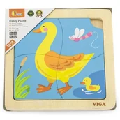 Puzzle - VIGA DREWNIANE PUZZLE NA PODKŁADCE KACZUSZKA 51314 51314 - miniaturka - grafika 1