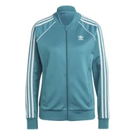 Bluzy damskie - Bluza damska adidas ADICOLOR CLASSICS SST niebieska IK4031-XS - miniaturka - grafika 1