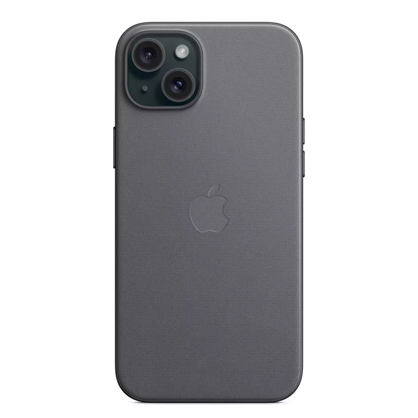 Apple FineWoven etui z MagSafe do iPhone 15 Plus (czarny)