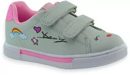 Dziewczęce buty sportowe American Club ES 42/43/21 Szare - Buty dla dziewczynek - miniaturka - grafika 1