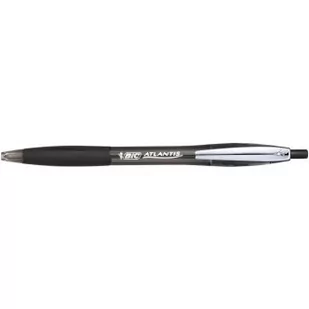 BIC, długopis automatyczny Metal Click, czarny - Długopisy - miniaturka - grafika 1