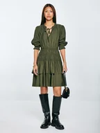 Sukienki - BIG STAR Sukienka w kolorze khaki - miniaturka - grafika 1