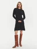 Sukienki - Tommy Hilfiger Sukienka dzianinowa WW0WW43085 Czarny Regular Fit - miniaturka - grafika 1