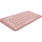 Klawiatury - Klawiatura bezprzewodowa LOGITECH Pebble Keys 2 K380s Różowy 920-011853 - miniaturka - grafika 1