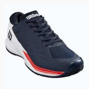 Buty do tenisa męskie Wilson Rush Pro Ace Clay navy blazer/white/infrared - Buty sportowe męskie - miniaturka - grafika 1