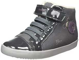Geox Dziewczęce B Gisli Girl B sneakersy, Dk Grey Lt Prune, 22 EU - Buty dla dziewczynek - miniaturka - grafika 1