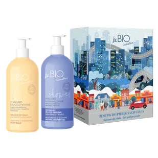beBIO Cosmetics Zestaw do pielęgnacji ciała, balsam odżywczy, 350 ml + żel pod prysznic, 350 ml - Zestawy kosmetyków damskich - miniaturka - grafika 1