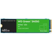 Dyski SSD - Western Digital Dysk SSD Green 480GB M.2 2280 SN350 NVMe PCIe WDS480G2G0C - miniaturka - grafika 1