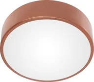 Lampy sufitowe - Lampa sufitowa Orno OVO plafon 3xE27, 3x24W, miedziana stal, klosz plastikowy matowy, IP54, ? 400 - miniaturka - grafika 1