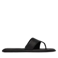 Klapki i japonki damskie - Japonki Calvin Klein Leather Toe Post Sandals HW0HW02866 Czarny - miniaturka - grafika 1