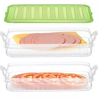 Pojemniki kuchenne - POJEMNIK ORGANIZER poziomowy wędliny sery lodówki - miniaturka - grafika 1