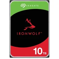 Dyski serwerowe - Seagate Ironwolf NAS HDD 10TB 7200rpm 6Gb/s SATA 256MB cache 89cm 3.5inch 24x7 CMR for NAS and RAID Rackmount Systems BLK - miniaturka - grafika 1