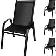 Fotele i krzesła ogrodowe - 4 x Krzesło Ogrodowe Balkonowe Fotel na Taras Ogród MALATEC - miniaturka - grafika 1