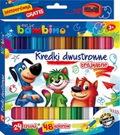 Przybory szkolne - BAMBINO Trójkątne kredki BAMBINO 1Y43SL 1Y43SL SAM  ONE SIZE - miniaturka - grafika 1