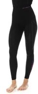 Spodnie sportowe damskie - Brubeck Damskie getry termoaktywne THERMO LE11870A Black/Pink - miniaturka - grafika 1