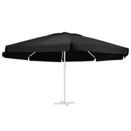 Parasole ogrodowe - vidaXL Pokrycie do parasola ogrodowego, czarne, 600 cm 312552 - miniaturka - grafika 1