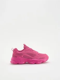 Reserved - Lekkie sneakersy - intensywny róż - Buty dla dziewczynek - miniaturka - grafika 1