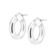 Kolczyki - Srebrne kolczyki koła hoopsy RARE - miniaturka - grafika 1