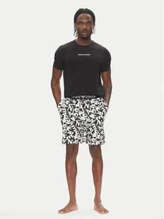 Emporio Armani Underwear Piżama EM000400 AF10794 FC143 Czarny Regular Fit - Piżamy męskie - miniaturka - grafika 1