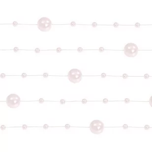 PartyDeco Girlandy perłowe, j. różowy, 1,3m, 1op. GP19 - Dekoracje sali - miniaturka - grafika 1