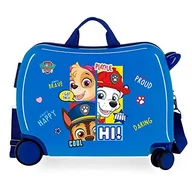 Walizki - La Patrulla Canina Paw Patrol Be Happy walizka dla dzieci, niebieska, 50 x 39 x 20 cm, z zamkiem szyfrowym, 38 l, 2,1 kg, 4 kółka, bagaż podręczny - miniaturka - grafika 1