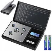 Wagi specjalistyczne - DOKŁADNA WAGA JUBILERSKA 500g 0,1g PRECYZYJNA KUCHENNA DOMOWA PODŚWIETLANA - miniaturka - grafika 1