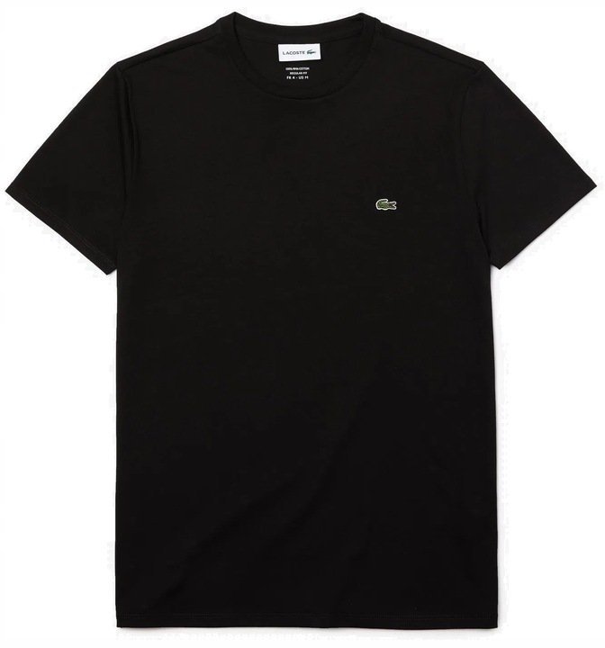 LACOSTE CZARNY T-SHIRT KOSZULKA MĘSKA MODEL TH7318 / XL