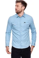Koszule męskie - Lee, Koszula męska, Western Shirt Delft Blue L644Mhco, rozmiar S - miniaturka - grafika 1
