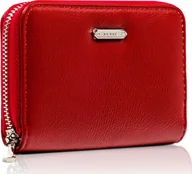 Portfele - David Jones Poręczny portfel damski z gładkiej eko skóry zapinany suwakiem David Jones NoSize - miniaturka - grafika 1