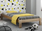 Łóżka - Łóżko sosnowe Liliana 90x200 dąb - miniaturka - grafika 1