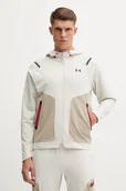 Kurtki i kamizelki sportowe męskie - Under Armour kurtka treningowa Unstoppable kolor beżowy przejściowa 1389354 - miniaturka - grafika 1