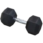 Hantle i ciężarki - EB FIT Stałe Hantle Treningowe 2x45kg Gumowane EB FIT HEX 342 - miniaturka - grafika 1