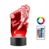Lampy stojące - Lampka Nocna 3D LED Kobe Bryant Lakers Prezent - miniaturka - grafika 1