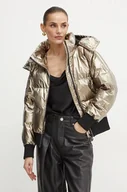 Kurtki damskie - Guess kurtka BICE damska kolor złoty zimowa oversize W4BL37 WGK00 - miniaturka - grafika 1