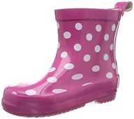 Buty dla dziewczynek - Playshoes Unisex dziecięce kalosze półcholewka biedronka, różowy, 24 EU - miniaturka - grafika 1