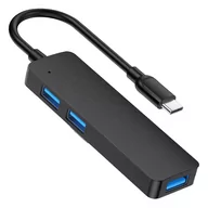 Huby USB - Reagle Adapter Hub USB C 3.1 5w1 Czytnik Kart Macbook - miniaturka - grafika 1
