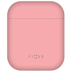 Apple Etui Pokrowiec FIXED Silky pro Airpods FIXSIL-753-PI) Różowe - Akcesoria do słuchawek - miniaturka - grafika 1