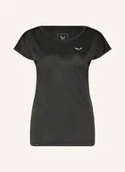 Koszulki i topy damskie - Salewa T-Shirt Puez Melange Dry'ton schwarz - SALEWA - miniaturka - grafika 1