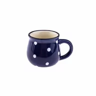Kubki - Kubek ceramiczny Dots 75 ml, niebieski - miniaturka - grafika 1