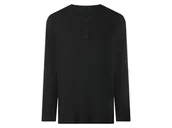 Koszulki męskie - esmara Men Koszulka męska z bawełną z długim rękawem (Czarny, L (52/54)) - miniaturka - grafika 1