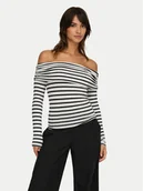 Bluzki damskie - ONLY Bluzka Glamour 15339759 Biały Slim Fit - miniaturka - grafika 1