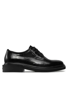 Calvin Klein Półbuty Postman Derby Pat HM0HM01685 Czarny - Półbuty męskie - miniaturka - grafika 1