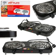 Kuchnia turystyczne i akcesoria - Kuchenka Elektryczna Dwupalnikowa Turystyczna 2000W - miniaturka - grafika 1