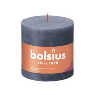 Świece - Bolsius Rustik świeca filarowa hortensja niebieska 100/100mm - miniaturka - grafika 1
