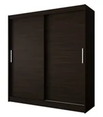 Szafy - Brązowa minimalistyczna szafa przesuwna T6-F90 - miniaturka - grafika 1