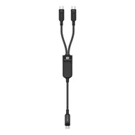 Kable USB - 2w1 Kabel przewód podwójny USB-C - 2x USB-C 100W 480Mb/s - czarny ACEFAST - miniaturka - grafika 1