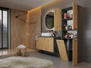 SŁUPEK ŁAZ. NEL ANT/ART 1 KOSZ DRZWI KRÓTKIE KPL - Szafy - miniaturka - grafika 6