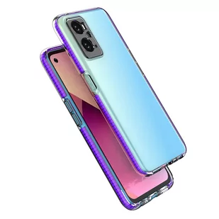 Spring Case etui Realme 9i, Oppo A36 / A76 / A96 silikonowy pokrowiec z ramką jasnoróżowe - Etui i futerały do telefonów - miniaturka - grafika 4