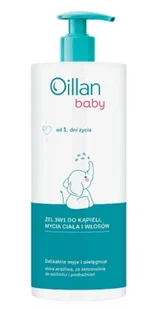 Oillan Baby Żel 3w1 do kąpieli, mycia ciała i włosów - Kosmetyki kąpielowe dla dzieci - miniaturka - grafika 1