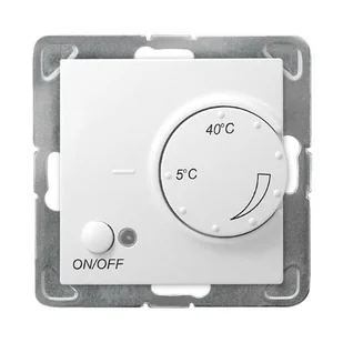 Ospel Regulator temperatury z czujnikiem podłogowym IMPRESJA biały - Regulatory i termostaty - miniaturka - grafika 1
